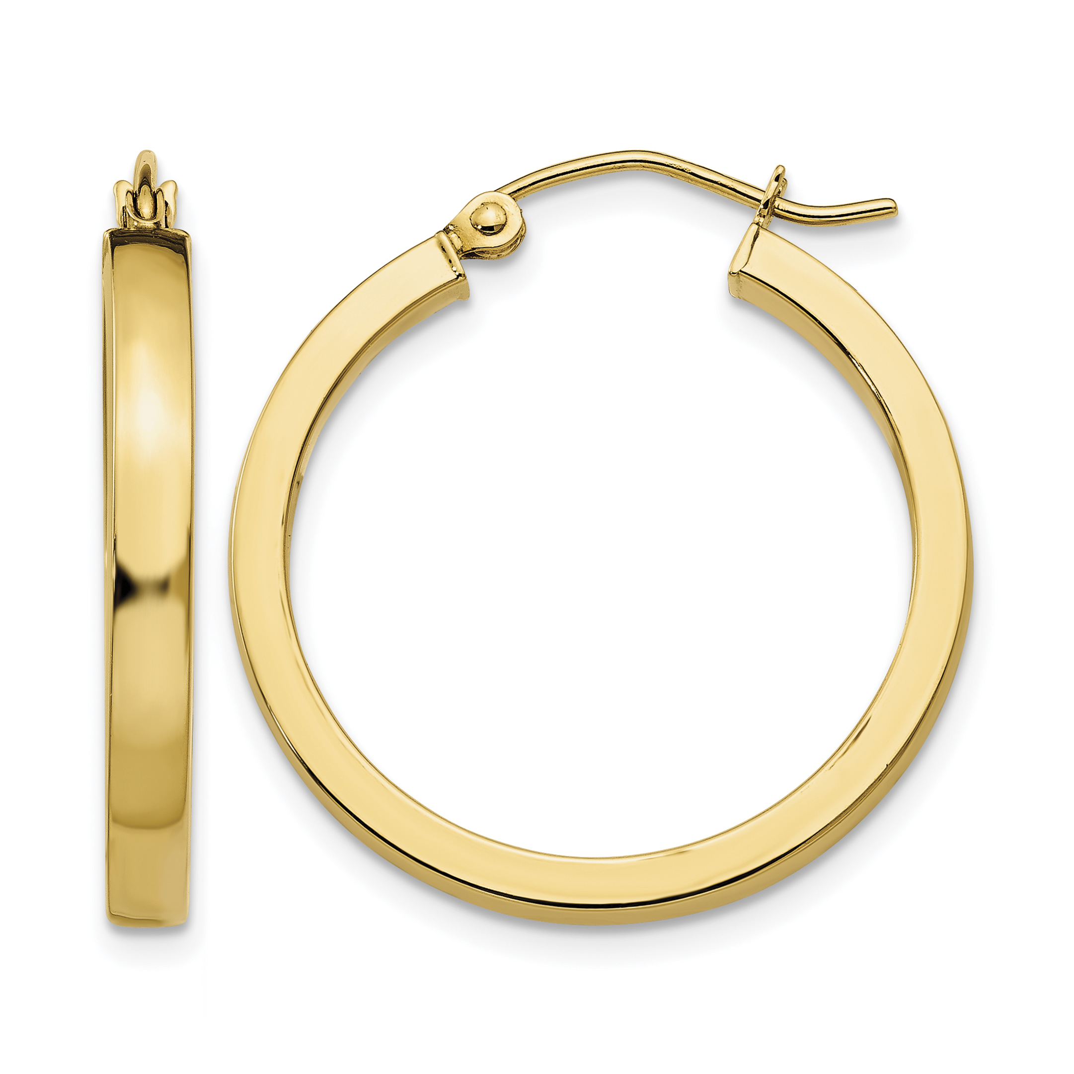 10k 2x3mm Square Tube Hoops (10TL415)