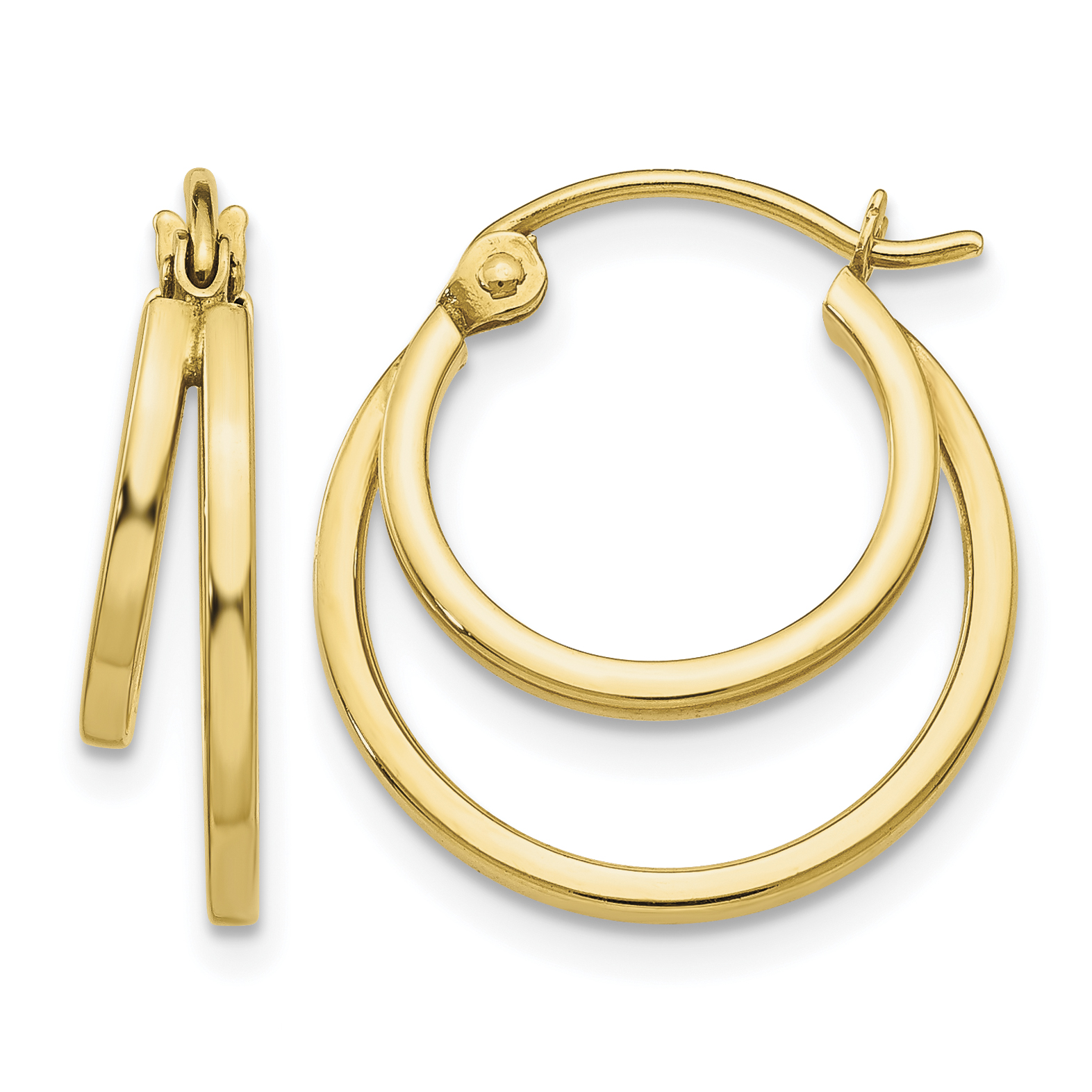 14K Double Hoop Earrings (TL707)
