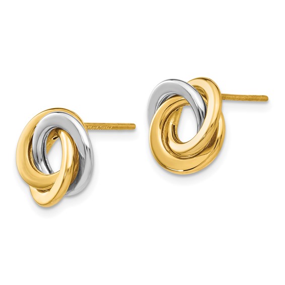 Gold Love Knot Earrings