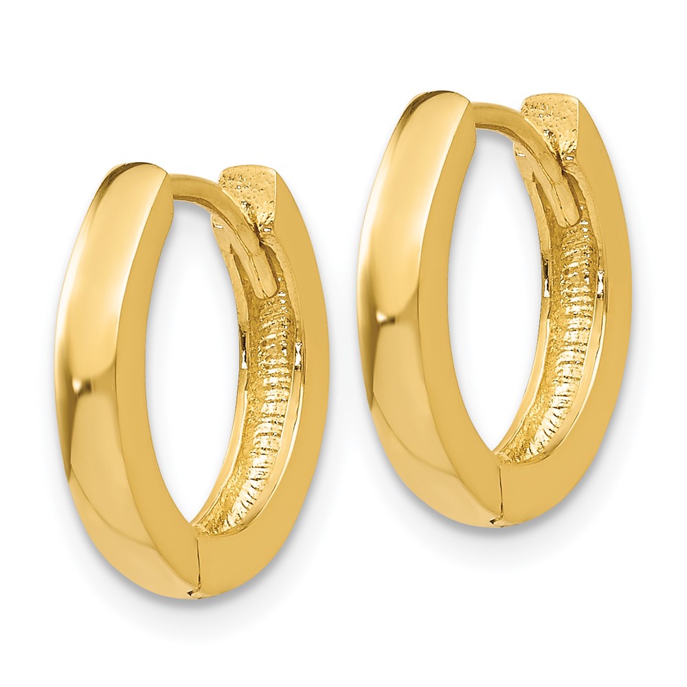 14k Round Hinged Hoop Earrings (TM607)