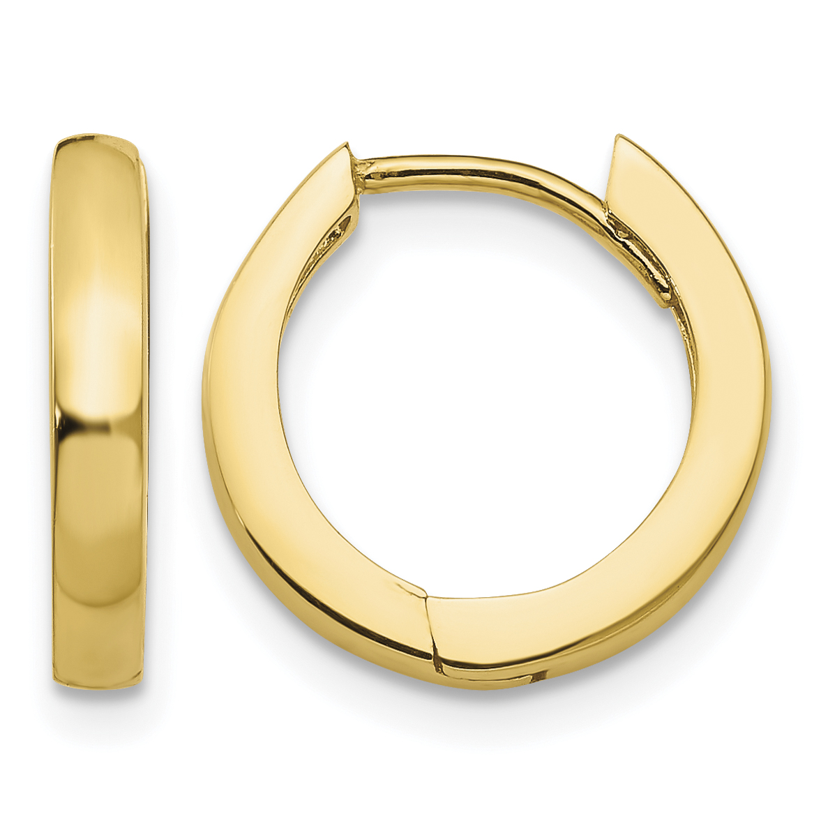 14k Round Hinged Hoop Earrings (TM607)