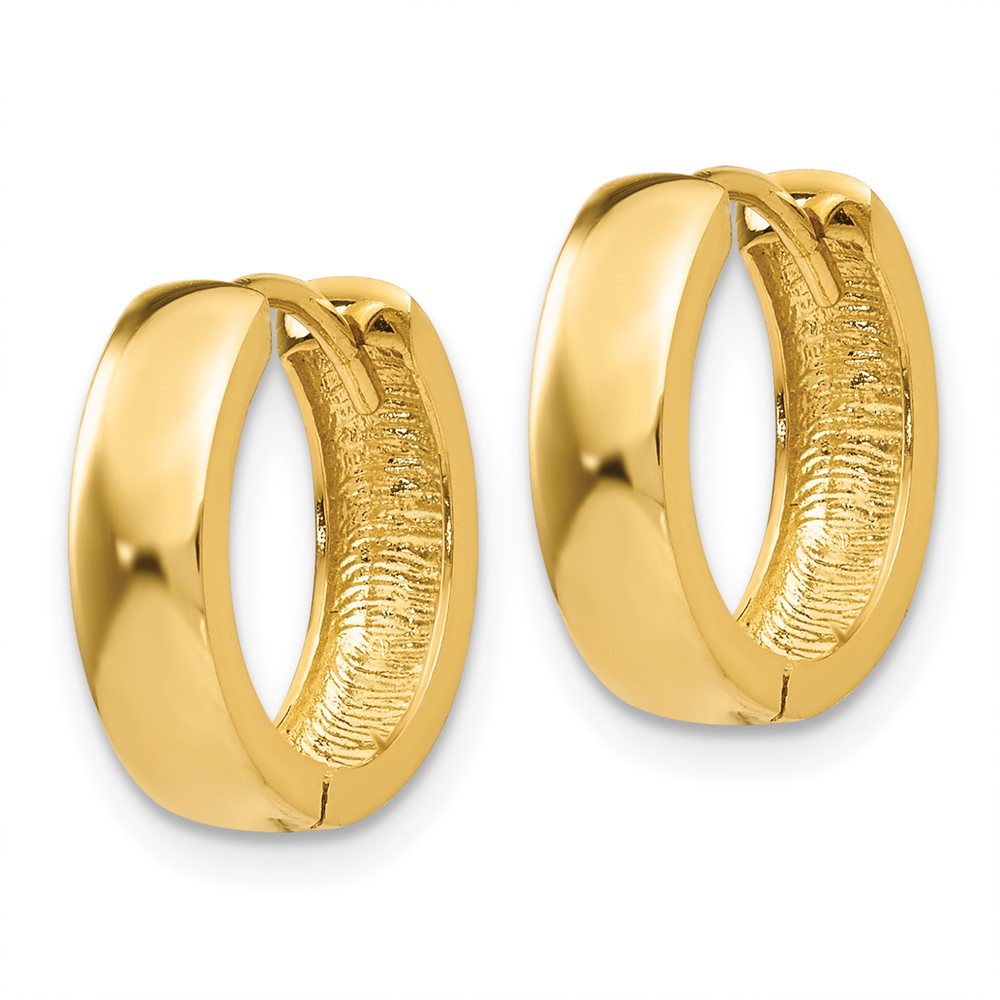 14k Round Hinged Hoop Earrings (TM609)
