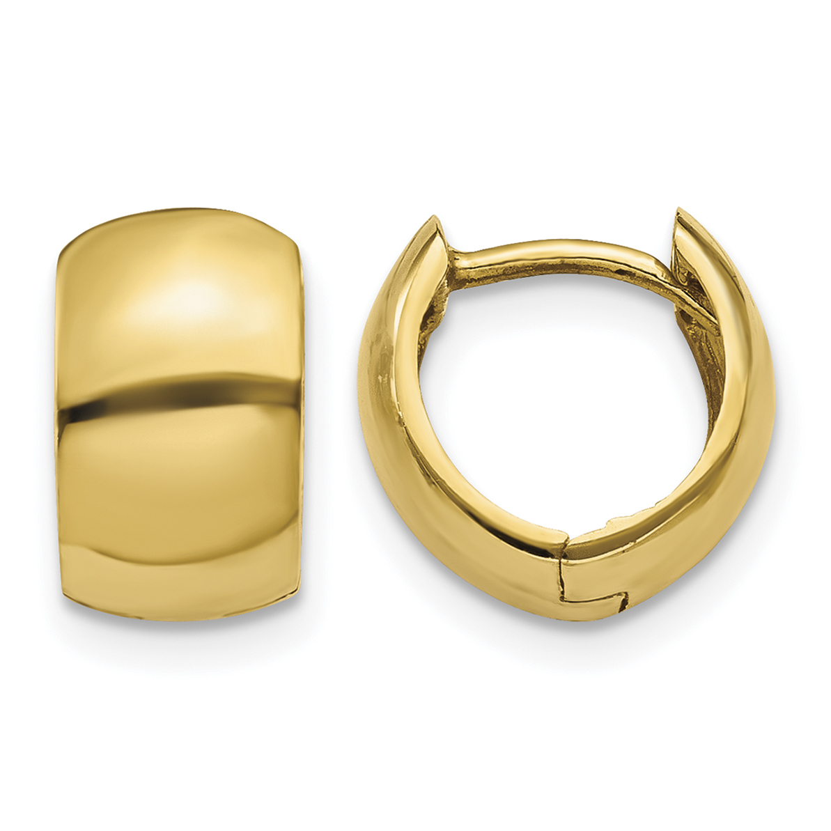 14k Round Hinged Hoop Earrings (TM614)