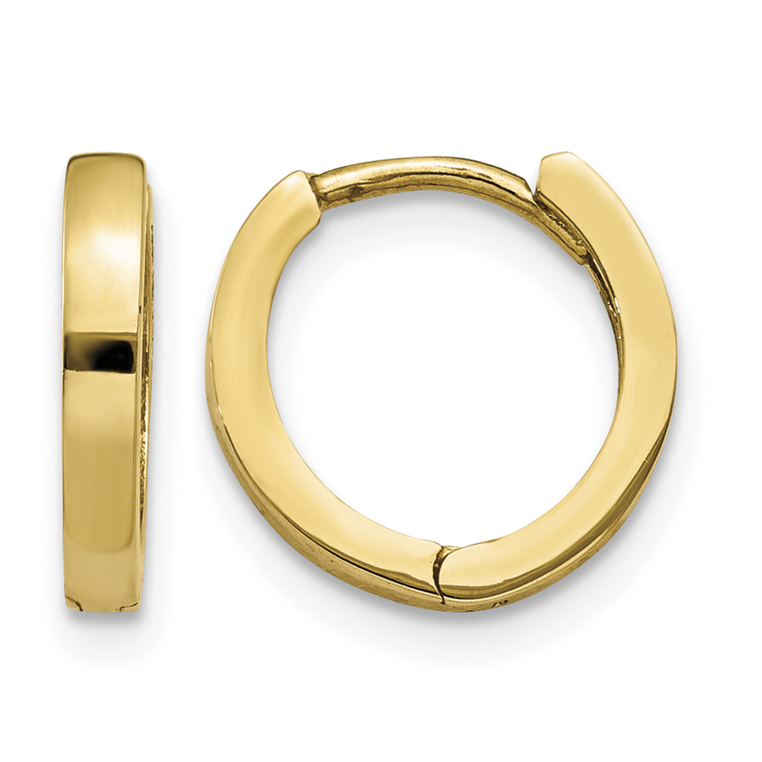 14k Round Hinged Hoop Earrings (TM619)