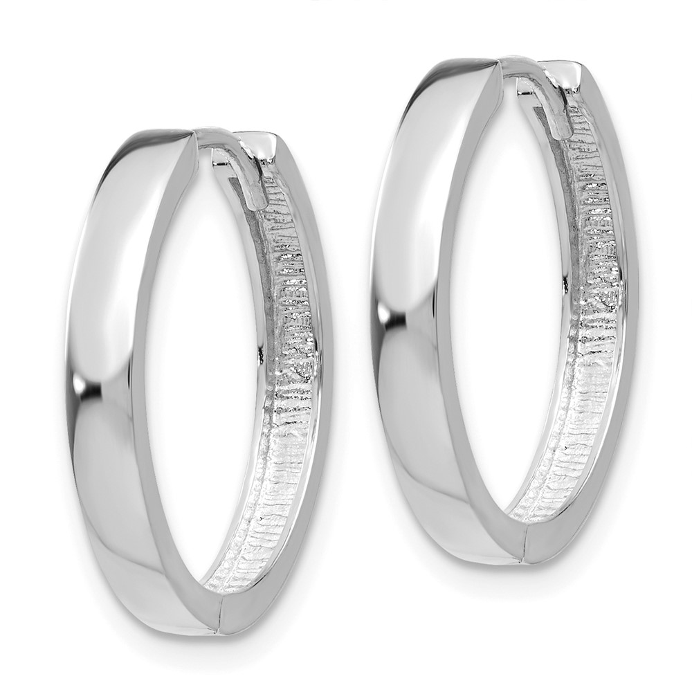 14k White Gold Hinged Earrings (TM630)