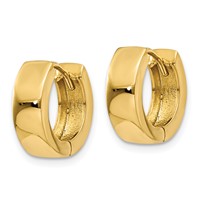 14K Hinged Hoop Earrings view 2