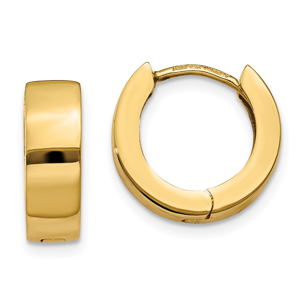 14K Hinged Hoop Earrings