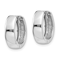 14K White Gold Hinged Earrings view 2