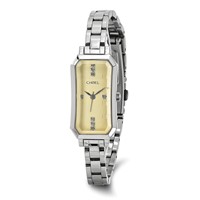 Ladies Chisel Stainless Steel Champagne Dial Watch view 1