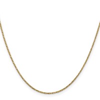 14K.95mm Yellow Gold Twisted Box Chain with Lobster Clasp, 16" view 2