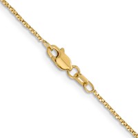 14K.95mm Yellow Gold Twisted Box Chain with Lobster Clasp, 16" view 3