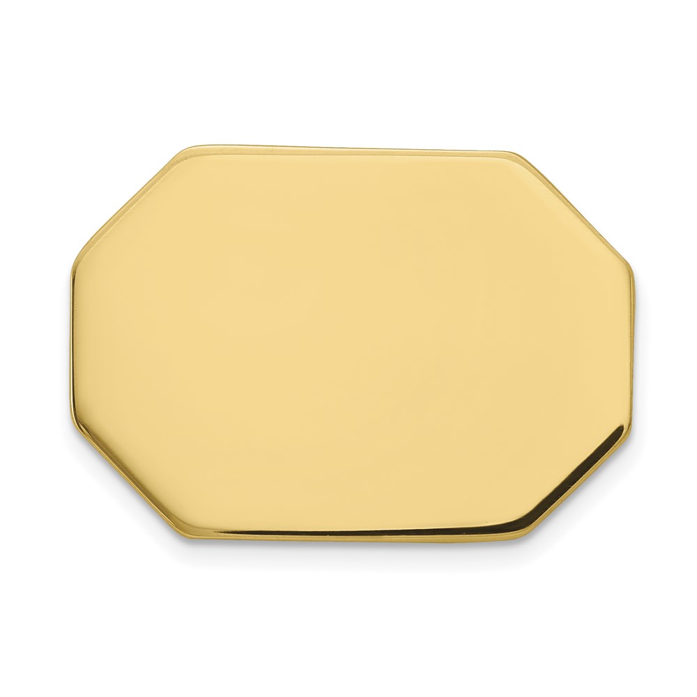 14K Men's Rectangular Octagon Tie Tac (TT10)