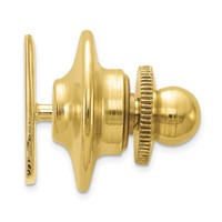 14K Yellow Gold Mens Square Tie Tac view 2