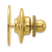 14K Yellow Gold Mens Circular Tie Tac view 2