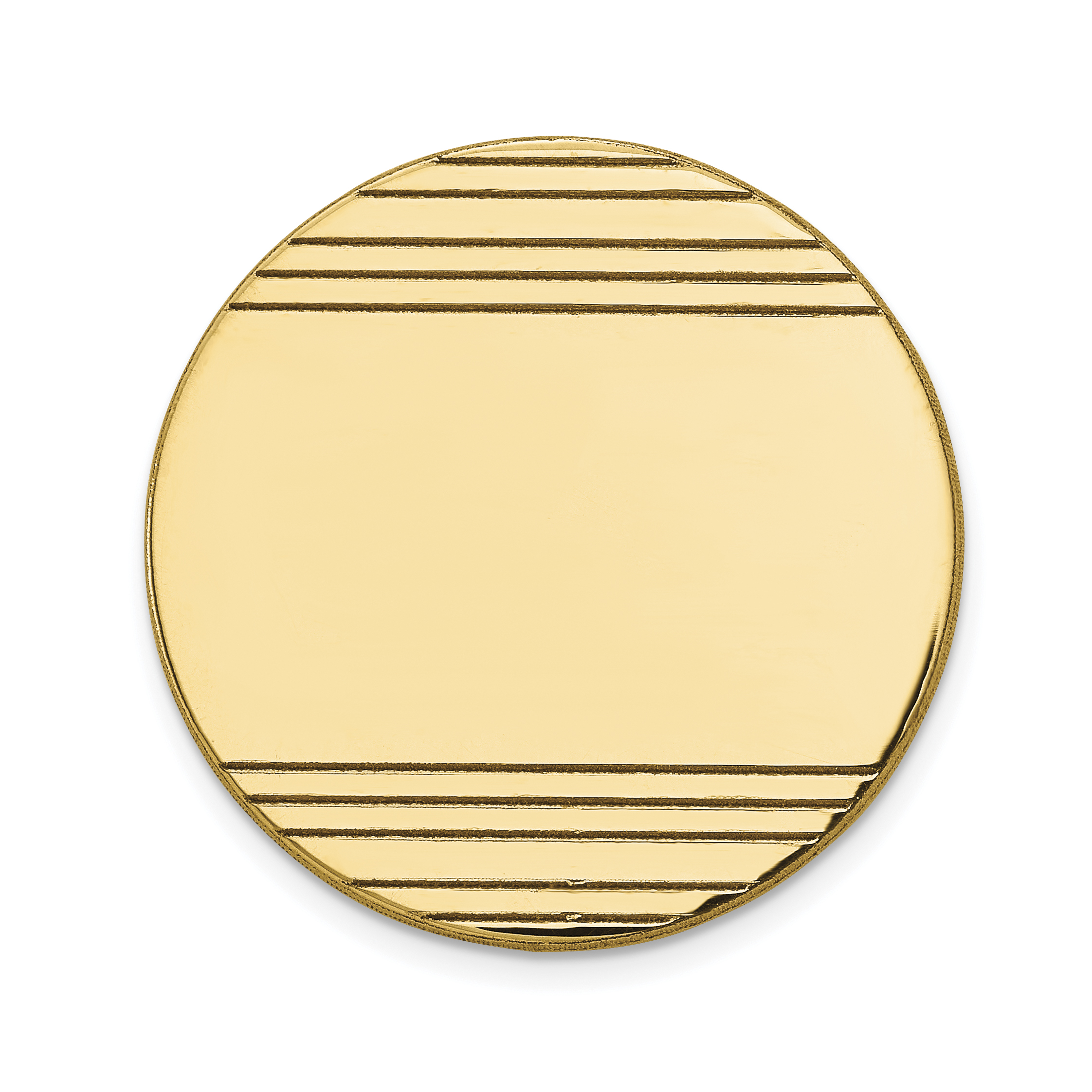 14k Men's Circular w/Line Design Tie Tac (TT30)