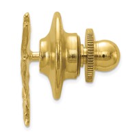 14K Yellow Gold Praying Hands Tie Tac view 2