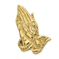 14K Yellow Gold Praying Hands Tie Tac view 1