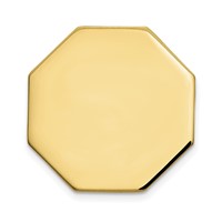 14K Yellow Gold Mens Octagon Tie Tac view 1