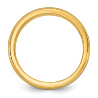 14K Two-Tone Y W 6mm Beveled Edge Wedding Band view 2