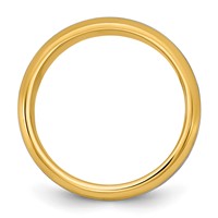 14K Two-Tone Y W 7mm Beveled Edge Wedding Band view 2