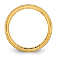 14K Two-Tone Y W 8mm Beveled Edge Wedding Band view 2