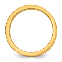 14K Two-Tone Y W 6mm Step Up Flat Edge Wedding Band view 2