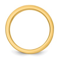 14K Two-Tone Y W 7mm Step Up Flat Edge Wedding Band - Size 7 view 2