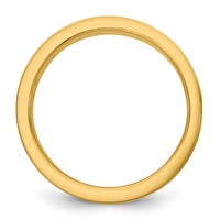14K Two-Tone Y W 7mm Milgrain Wedding Band view 2