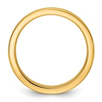 14K Two-Tone Y W 7mm Step Up Beveled Wedding Band view 2