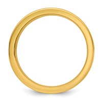 14K Two-Tone Y W 8mm Step Up Beveled Wedding Band view 2