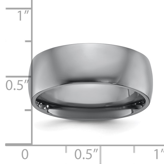 Chisel Tantalum Polished 8mm Band