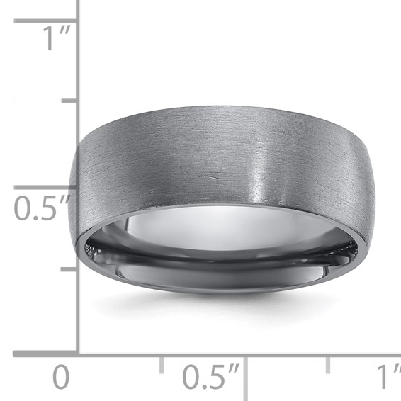 Chisel Tantalum Brushed 8mm Band