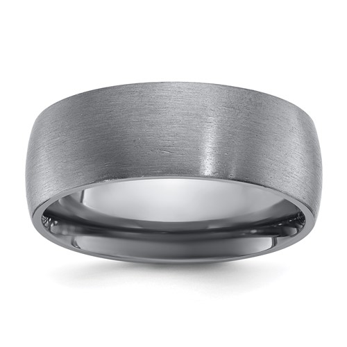 Chisel Tantalum Brushed 8mm Band