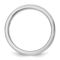 14K Two-Tone Band with Y 8mm Step Up Flat Edge Wedding view 2