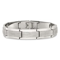 Chisel Tungsten Polished and Satin Bracelet, 8.25" view 4