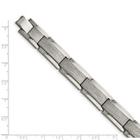Chisel Tungsten Polished and Satin Bracelet, 8.25" view 5
