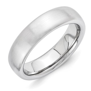 Vitalium Brushed 6mm Domed Band