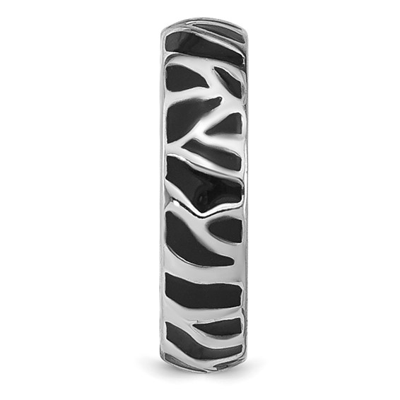 SS Zebra Print Pendant