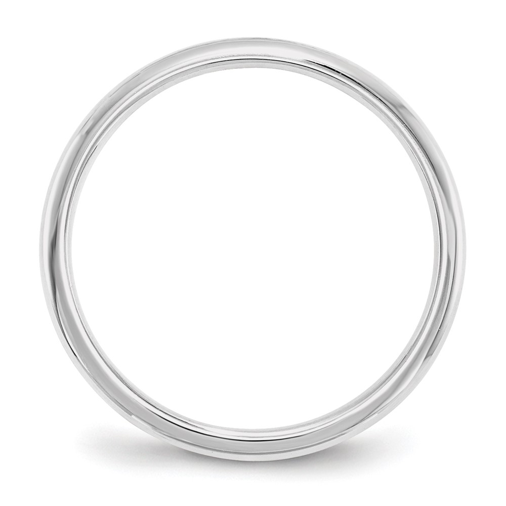 14k White Gold 2mm Standard Weight Comfort Fit Wedding Band Size 7 (WCF020-7)