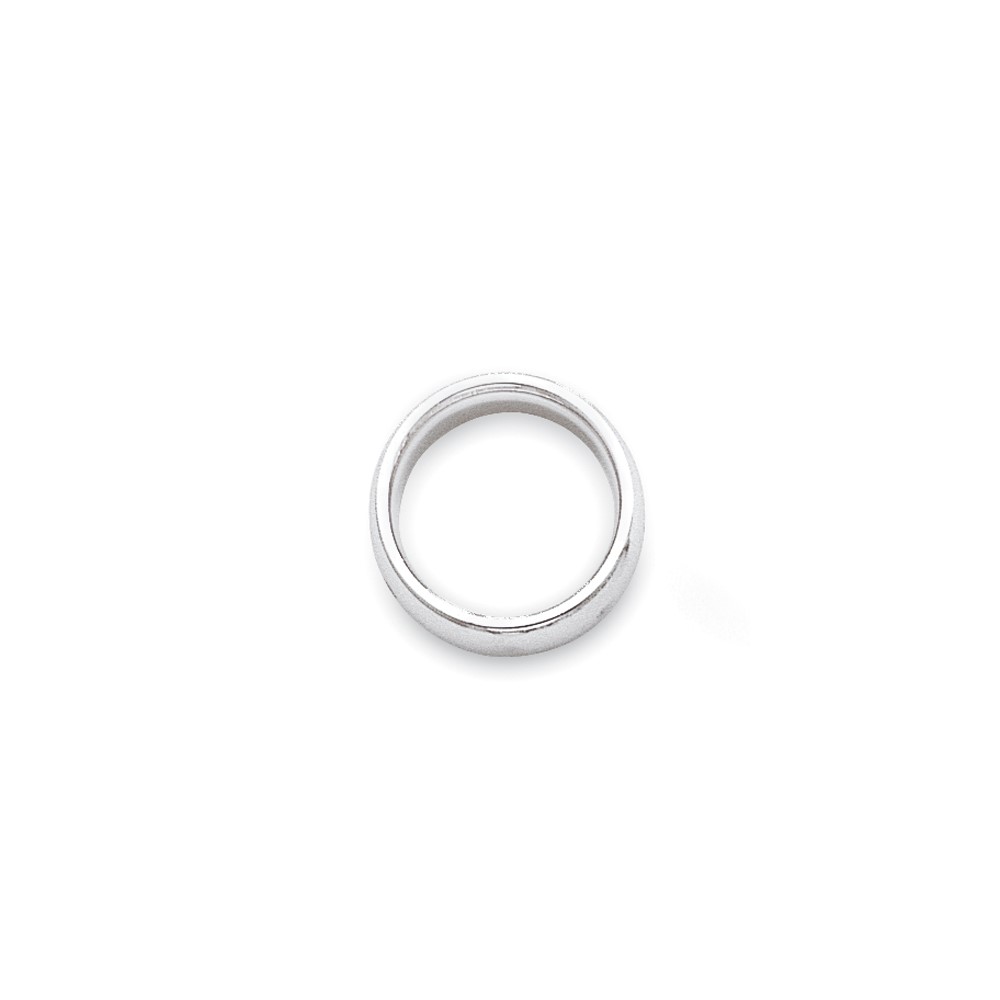 10k White Gold 3mm Standard Weight Comfort Fit Wedding Band Size 10 (1WCF030-10)
