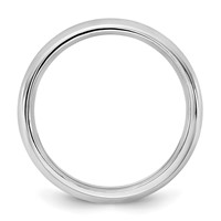 10K 3.5mm White Gold Standard Comfort Fit Band view 2