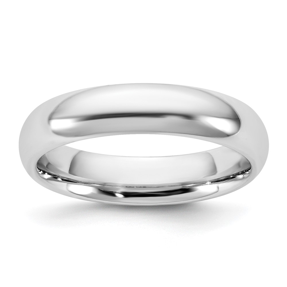 14K 4.5mm White Gold Standard Comfort Fit Band - Size 5