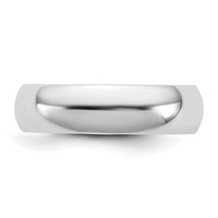 10K 5.5mm White Gold Standard Comfort Fit Band view 3