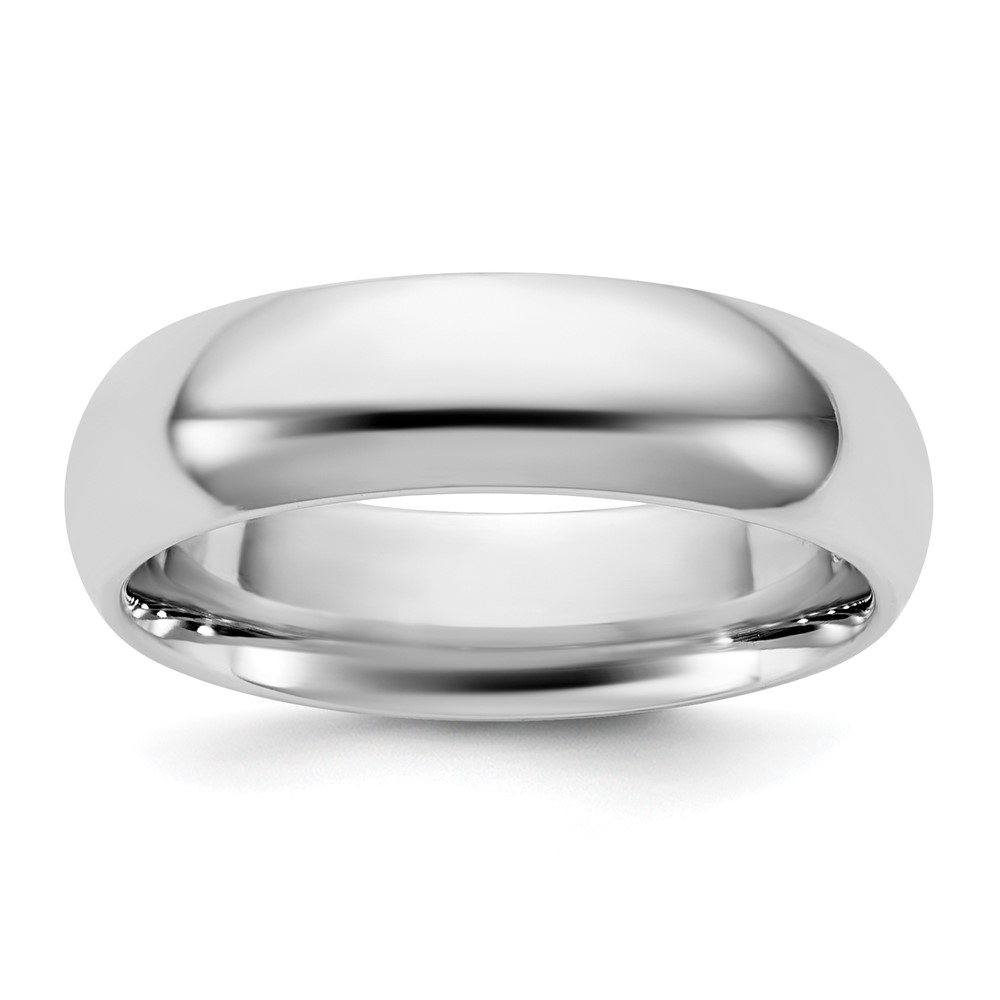 10K 5.5mm White Gold Standard Comfort Fit Band