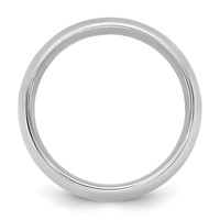 14K 6.5mm White Gold Standard Comfort Fit Band view 2
