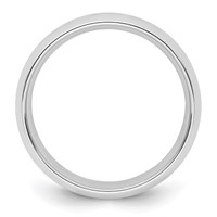 10K White Gold 8mm Standard Weight Comfort Fit Wedding Band view 2