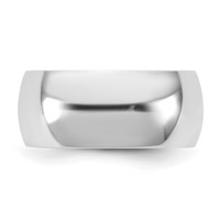 14K 9mm White Gold Standard Comfort Fit Band view 3