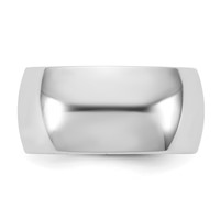 14K 10mm White Gold Standard Comfort Fit Band view 3