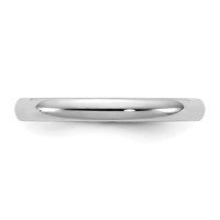 10K 2.5mm White Gold Ltw Comfort Fit Band view 3