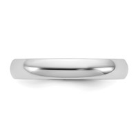 14K 3.5mm White Gold Ltw Comfort Fit Band view 3
